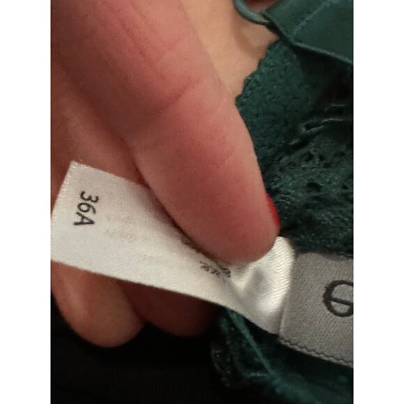 else Women's 36A Green Baroque Triangle Lace Underwire Bra - Picture 6 of 7